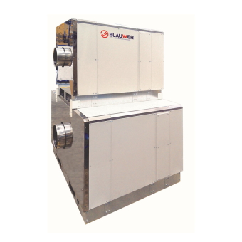 Air cooling heat exchanger ABC for industrial applications suitable for extrusion bubble cooling